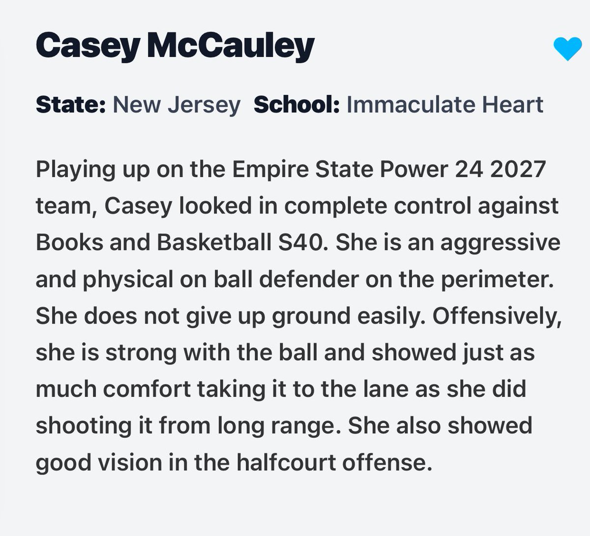 Casey McCauley (@_casey_mccauley) on Twitter photo Had a great weekend in Atlantic City with Empire State Blue Flames P24 16u. Thanks <a href="/PGHNewJersey/">Prep Girls Hoops New Jersey</a> <a href="/PGHNewYork/">Prep Girls Hoops New York</a> <a href="/NNJGirlsHoops/">North Jersey Girls Hoops</a> Had a great weekend in Atlantic City with Empire State Blue Flames P24 16u. Thanks <a href="/PGHNewJersey/">Prep Girls Hoops New Jersey</a> <a href="/PGHNewYork/">Prep Girls Hoops New York</a> <a href="/NNJGirlsHoops/">North Jersey Girls Hoops</a>