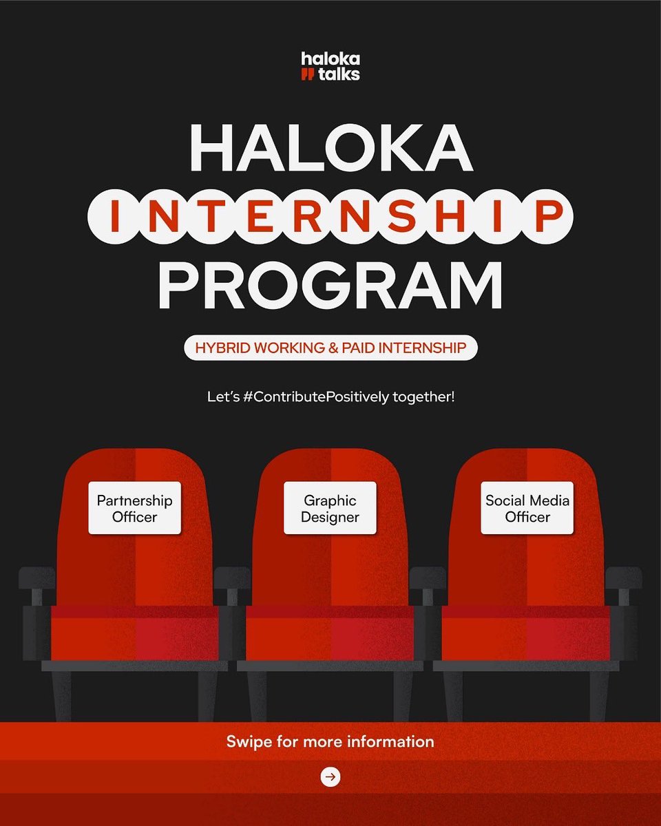 KampusUpdate's tweet photo. Haloka Internship Program #2 is calling you! ๐ซต
Buat kamu yang mau grow dan #ContributePositively bareng Haloka, sekarang bisa ikut Haloka Internship Program, lho! MinKa spill infonya disini.
๐ Duration : 6 months (Jul-Dec 2025)
๐ผ Type: Paid Internship
๐Format: Hybrid (WFH & WFO) from Jakarta Barat
Untuk informasi lengkapnya bisa slide kontennya sampai selesai
dan cek di https://t.co/wore7J2hir
