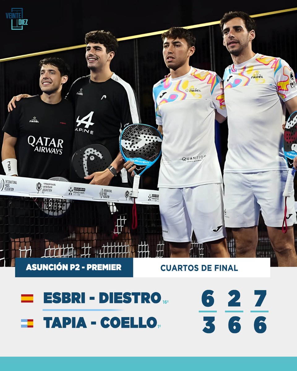 VeinteDiez's tweet image. 🚨🇵🇾 ¡¡ESBRI-DIESTRO ELIMINAN a TAPIA-COELLO!!