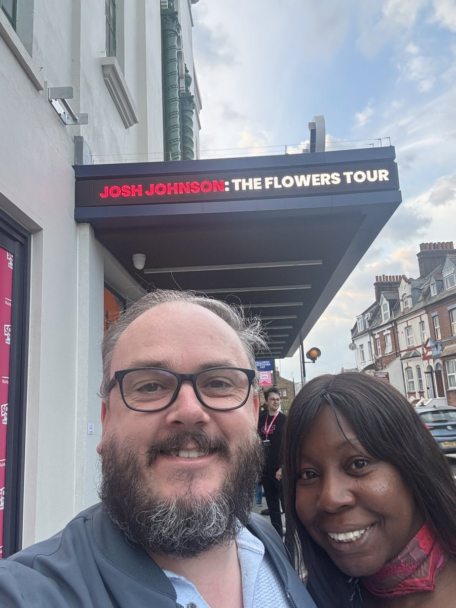 Fola and I had an absolute blast tonight watching <a href="/JoshJohnson/">Josh Johnson</a> at the brand new <a href="/sohotheatre/">Soho Theatre</a> in, erm, Walthamstow. Every now and again I’ll see stand-ups and reckon, ‘I could do that’. Then I’ll see one who’s so sharp and brilliant that I know I could not. Josh is one of those.