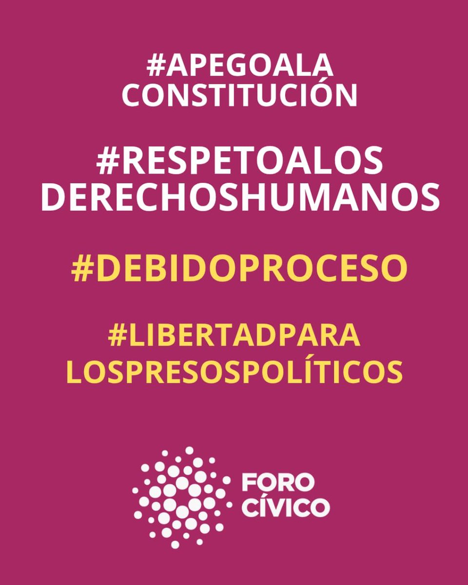 #23mayo El recrudecimiento de la ola represiva, lejos de neutralizar malestares, sólo agrava la compleja crisis que vive el país. En ese sentido, y al tanto de las garantías establecidas en nuestra carta magna, condenamos la persecución y exigimos respeto a los derechos de todos.
