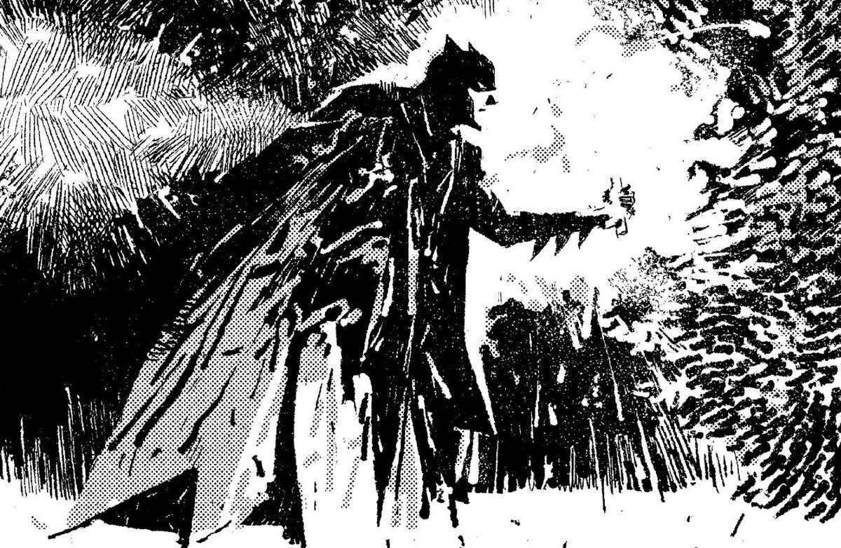 batmancurated's tweet photo. batman in ‘the crown of twelve tails’; art by ashley wood https://t.co/Nm78mOwUE8