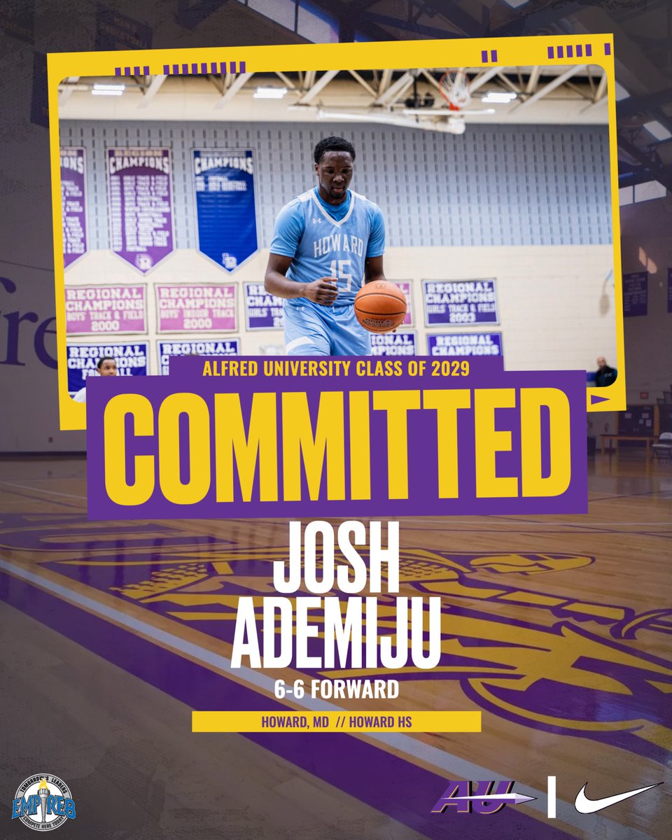 Josh Ademiju
6-6 Forward
Howard, MD // Howard High School

All-County Forward, Howard County Senior Bowl Player, 2nd in RPG for Howard County