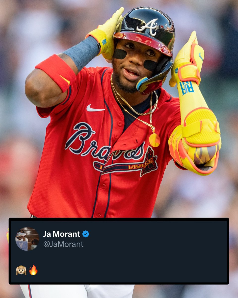 Ja Morant loved that celly from Ronald Acuña Jr. 🤝