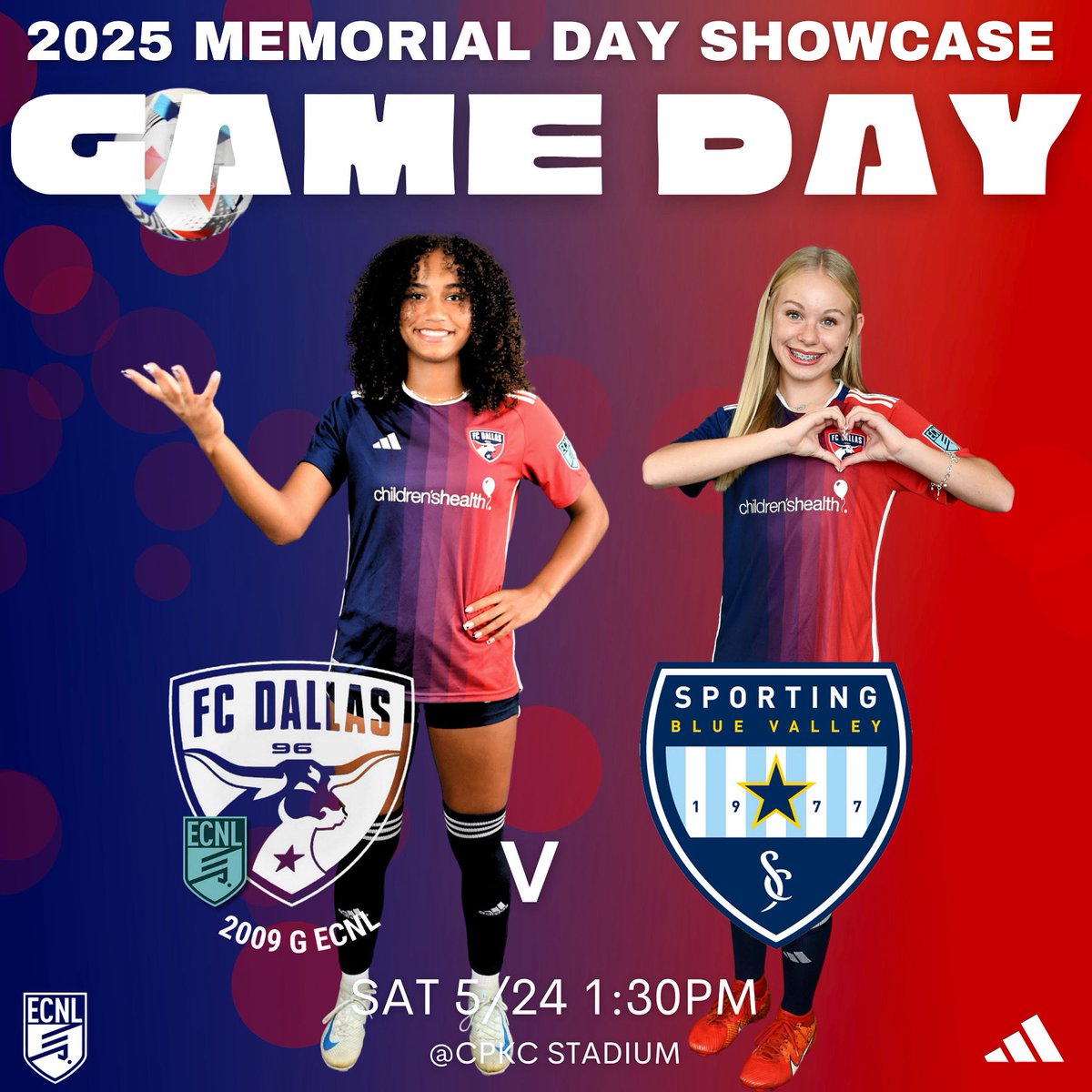 FC Dallas 2009G ECNL (U16) (@fcdallas09gecnl) on Twitter photo Saturday morning we take the field at CPKC, home of Kansas City Current, to play Sporting Blue Valley @sbv_ecnl09 at 1:30PM. #DTID
Let’s go!
<a href="/fcdgirlsecnl/">FC Dallas Girls ECNL</a> @fcdallas_academy <a href="/kccurrent/">Katherine current</a>
Our team —> fcdallas2009ecnl.com Saturday morning we take the field at CPKC, home of Kansas City Current, to play Sporting Blue Valley @sbv_ecnl09 at 1:30PM. #DTID
Let’s go!
<a href="/fcdgirlsecnl/">FC Dallas Girls ECNL</a> @fcdallas_academy <a href="/kccurrent/">Katherine current</a>
Our team —> fcdallas2009ecnl.com