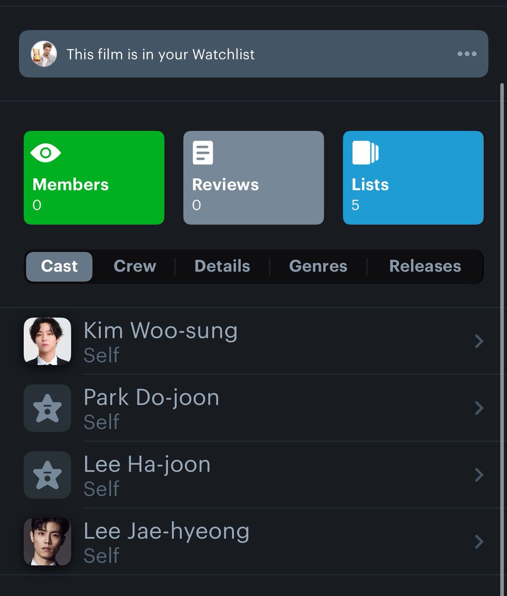 the rose doc on letterboxd ... this is very important to me