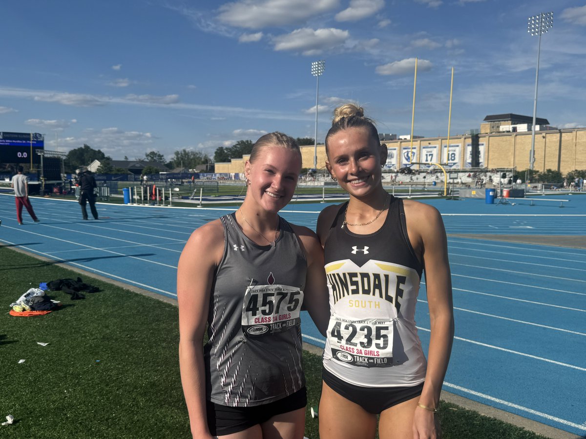 Congrats to Sydney Cline of Lockport and Kennedy Ruff of Hinsdale South for running at the IHSA 3A State Meet. 

Cline ran in the 100H, 300H, and 4x400m as a freshman!

Ruff run in the 100H and 300H. She qualified for finals tomorrow in the 300H!