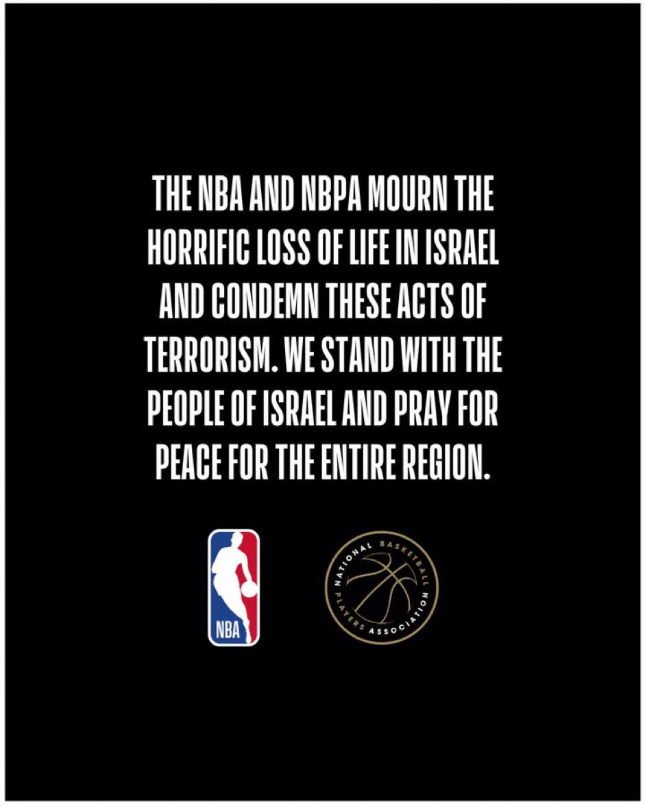 luvranhee's tweet image. FYI
NBA is Zionist, mereka terang-terangan dukung israhell 🖕
Coba kalian baca statement mereka, sakit bgt hati gue 💔