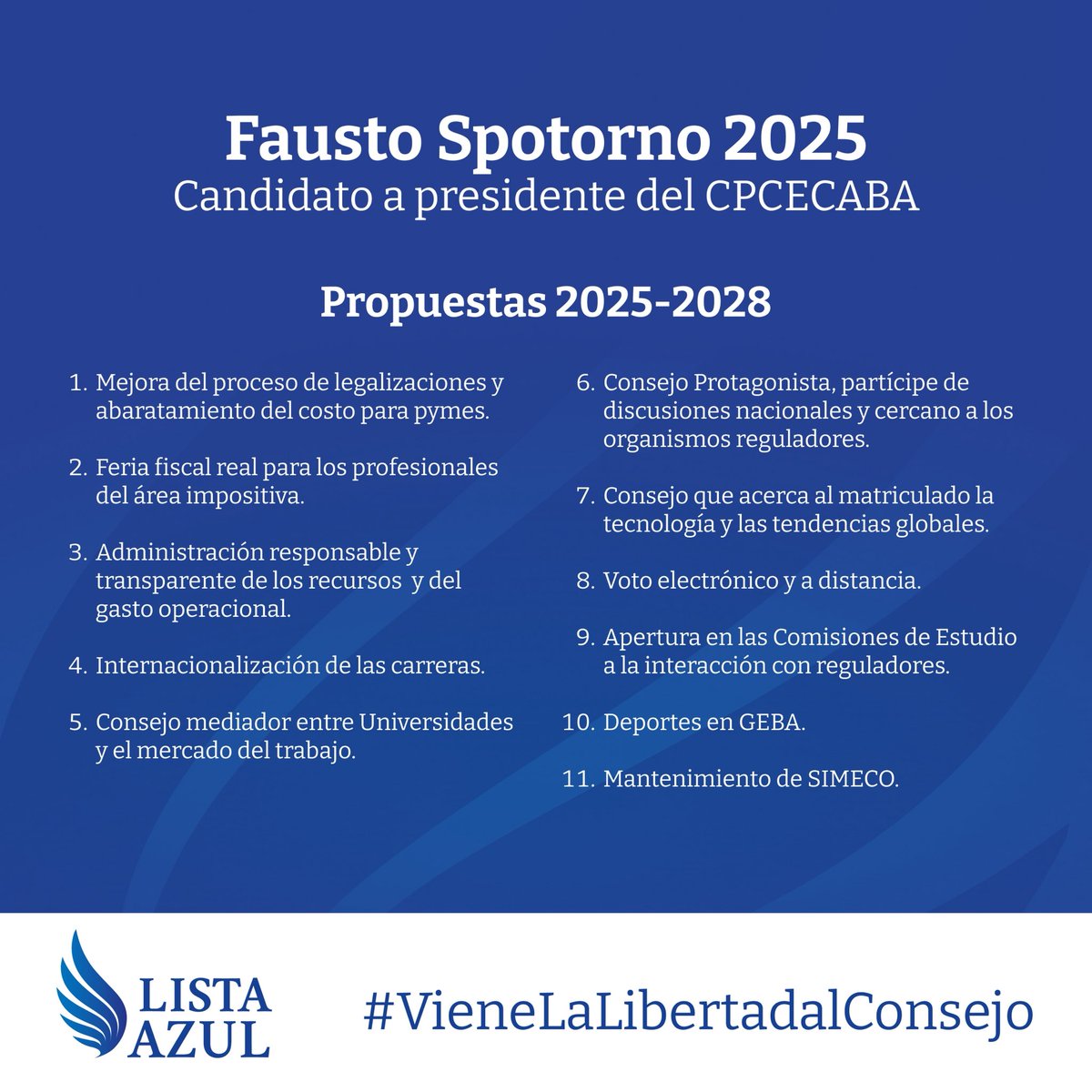 NUESTRAS PROPUESTAS👇🏼
Viene La Libertad al Consejo.