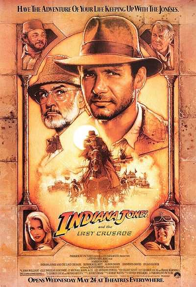 May 24, 1989: Indiana Jones &amp; the Last Crusade was released in theaters. #80s