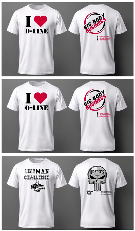 BigBodyBusines1's tweet image. NEW BIG BODY MERCH available tomorrow. First opportunity to grab yours tomorrow at LineMAN Challenge. @BigBodyBusines1 #BigBodies #GiveEmTheBusiness
