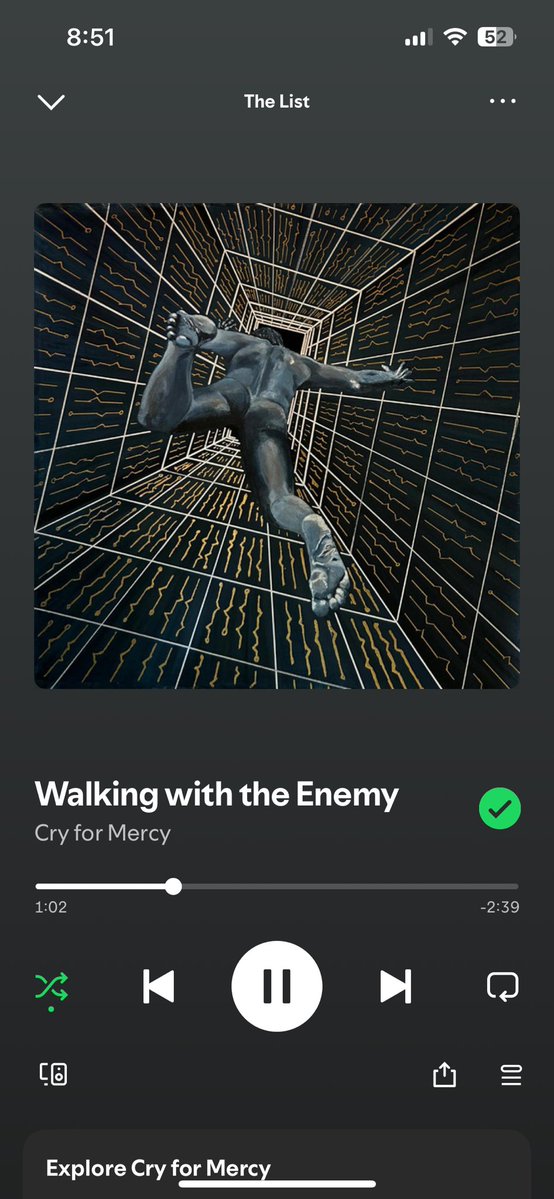 Twelve Years Today 🇨🇦 (@twelveyearsband) on Twitter photo #NowPlaying on #TheList
Walking with the Enemy by <a href="/CryForMercy3/">Cry For Mercy</a>
#CryForMercy #CFM
open.spotify.com/track/11MrHZHy… #NowPlaying on #TheList
Walking with the Enemy by <a href="/CryForMercy3/">Cry For Mercy</a>
#CryForMercy #CFM
open.spotify.com/track/11MrHZHy…