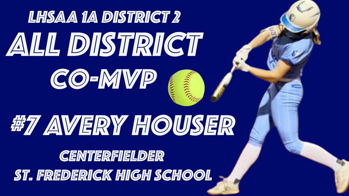 Avery Houser (@averyhouser2026) on Twitter photo Honored to receive District Co-MVP! Along with <a href="/AbCreighton2025/">Abagail Creighton</a> ! Ended the season with 16Hrs, .542 BA, .653 OBP, 1.375 SLG , and 2.028 OPS! <a href="/molly_fichtner/">Molly Fichtner</a> <a href="/Maruccifp/">Marucci Fastpitch</a> <a href="/leawodach/">Lea Wodach</a> <a href="/ExtraInningSB/">EXTRA INNING SOFTBALL</a> <a href="/446Sports/">446Sports</a> <a href="/SFWarrior_Radio/">SF Warrior Radio</a> <a href="/UNITED_18U/">UNITED FASTPITCH</a> Honored to receive District Co-MVP! Along with <a href="/AbCreighton2025/">Abagail Creighton</a> ! Ended the season with 16Hrs, .542 BA, .653 OBP, 1.375 SLG , and 2.028 OPS! <a href="/molly_fichtner/">Molly Fichtner</a> <a href="/Maruccifp/">Marucci Fastpitch</a> <a href="/leawodach/">Lea Wodach</a> <a href="/ExtraInningSB/">EXTRA INNING SOFTBALL</a> <a href="/446Sports/">446Sports</a> <a href="/SFWarrior_Radio/">SF Warrior Radio</a> <a href="/UNITED_18U/">UNITED FASTPITCH</a>