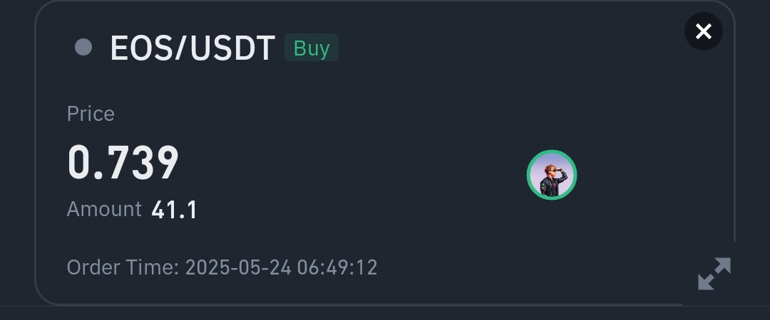 Today, I executed an EOS trade using the EOS Terminal on Binance Square. app.binance.com/uni-qr/cpos/24…