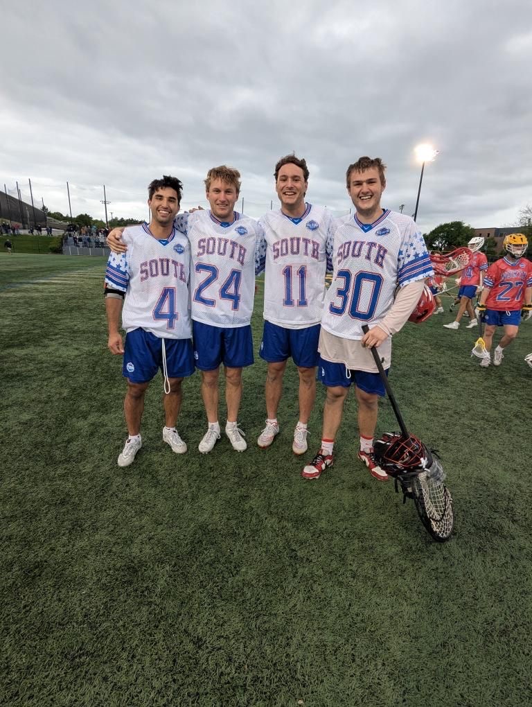 NCAC (@ncac) on Twitter photo Tommy Quinson and Jack Hines of <a href="/DenisonSports/">denisonsports</a> and Wes Silver and Nathan George of <a href="/OWUSport/">Ohio Wesleyan Sports</a> suited up one final time at the <a href="/usila_lax/">USILA</a> North-South All-Star Game—representing their programs and the <a href="/NCAC/">NCAC</a> with pride.
#NCACPride | #d3lax Tommy Quinson and Jack Hines of <a href="/DenisonSports/">denisonsports</a> and Wes Silver and Nathan George of <a href="/OWUSport/">Ohio Wesleyan Sports</a> suited up one final time at the <a href="/usila_lax/">USILA</a> North-South All-Star Game—representing their programs and the <a href="/NCAC/">NCAC</a> with pride.
#NCACPride | #d3lax