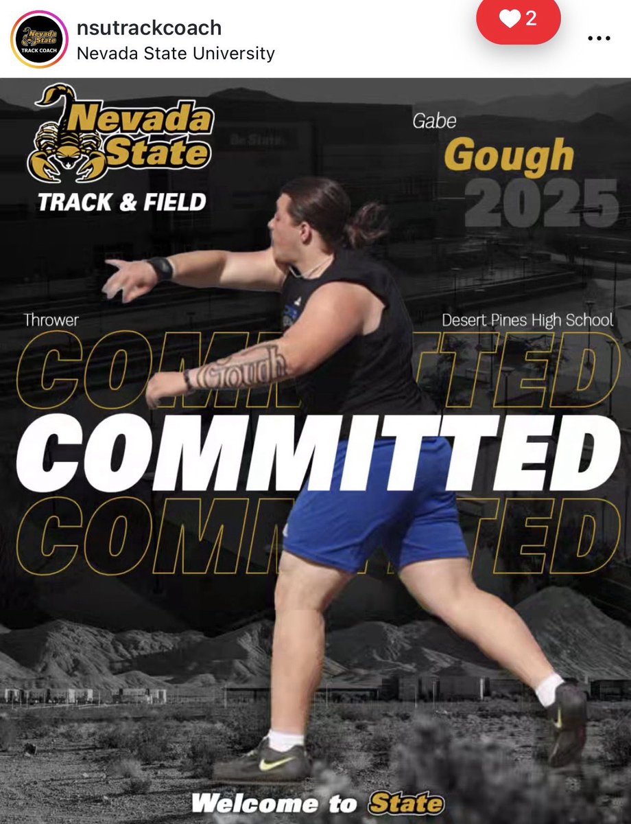 We are proud to announce that <a href="/DP_TrackNdField/">DP Track and Field</a> Captain, 4 year regional qualifying and 2025 Bronze Medal Discus Thrower <a href="/Gabe_Gough53/">Gabe Gough</a> has committed to <a href="/nsutrackcoach/">Nsutrackcoach</a> ! So proud of his hard work work and dedication. Make us proud and congratulations! #DPP <a href="/dphs_athletics/">DPHS Athletics</a>
