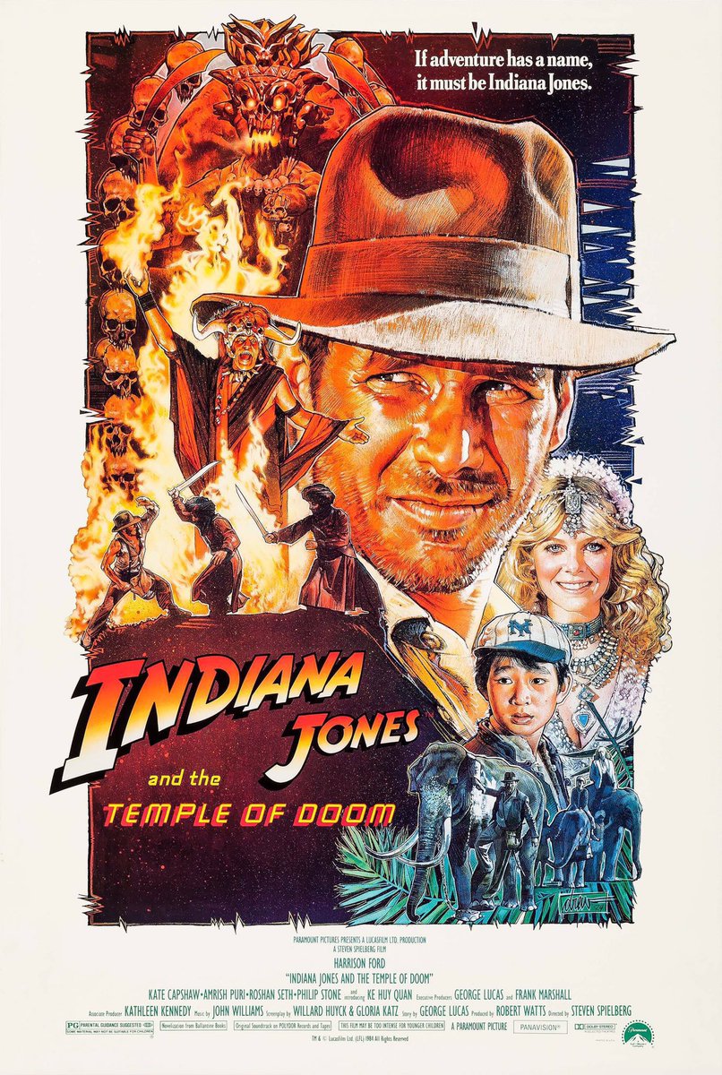 FilmNewsNos's tweet photo. 🎬MOVIE HISTORY: 41 years ago today, May 23, 1984, the movie 'Indiana Jones and the Temple of Doom' opened in theaters!

#HarrisonFord #KateCapshaw #AmrishPuri #KeHuyQuan #RoshanSeth #PhilipStone #RoyChiao #DavidYip #StevenSpielberg #IndianaJones https://t.co/9YjfhEb7OR