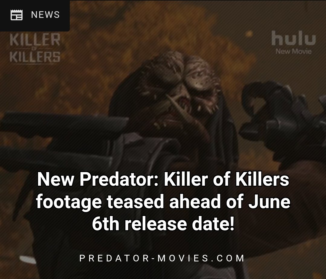 New #Predator: Killer of Killers footage teased ahead of June 6th release date! predator-movies.com/news/new-preda…
