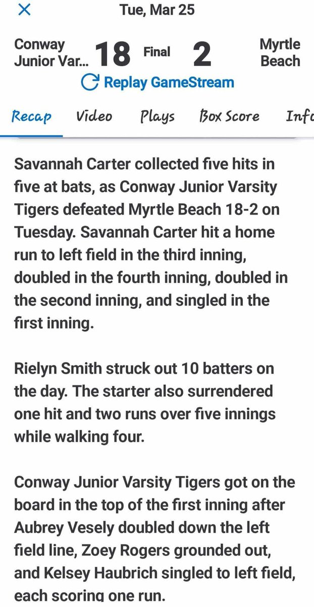 Savannah Carter tweet media