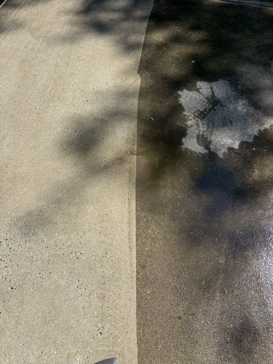 Spent the day pressure washing my driveway. 

Redneck therapy.