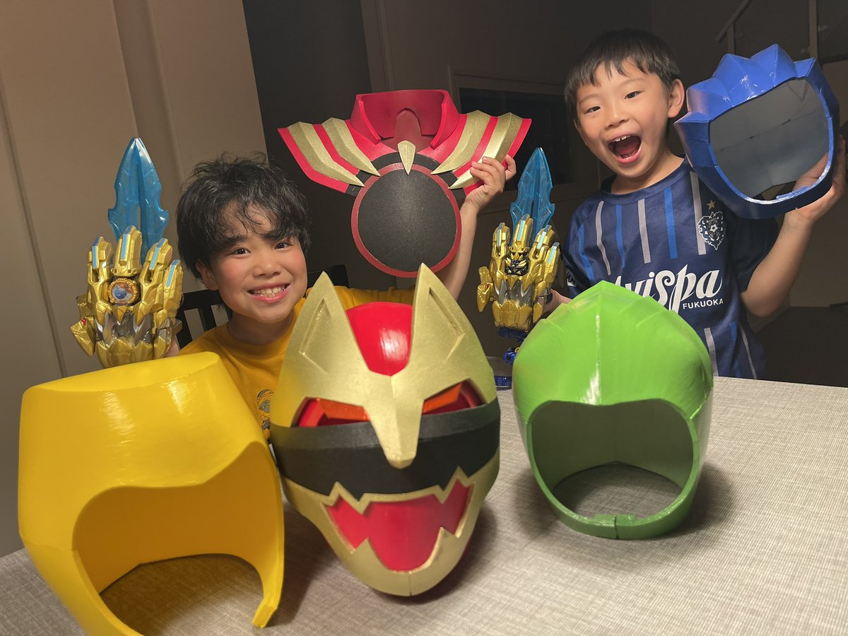 ゴジュウウルフのアーマーと、ユニコーン以外のベースマスクが完成した