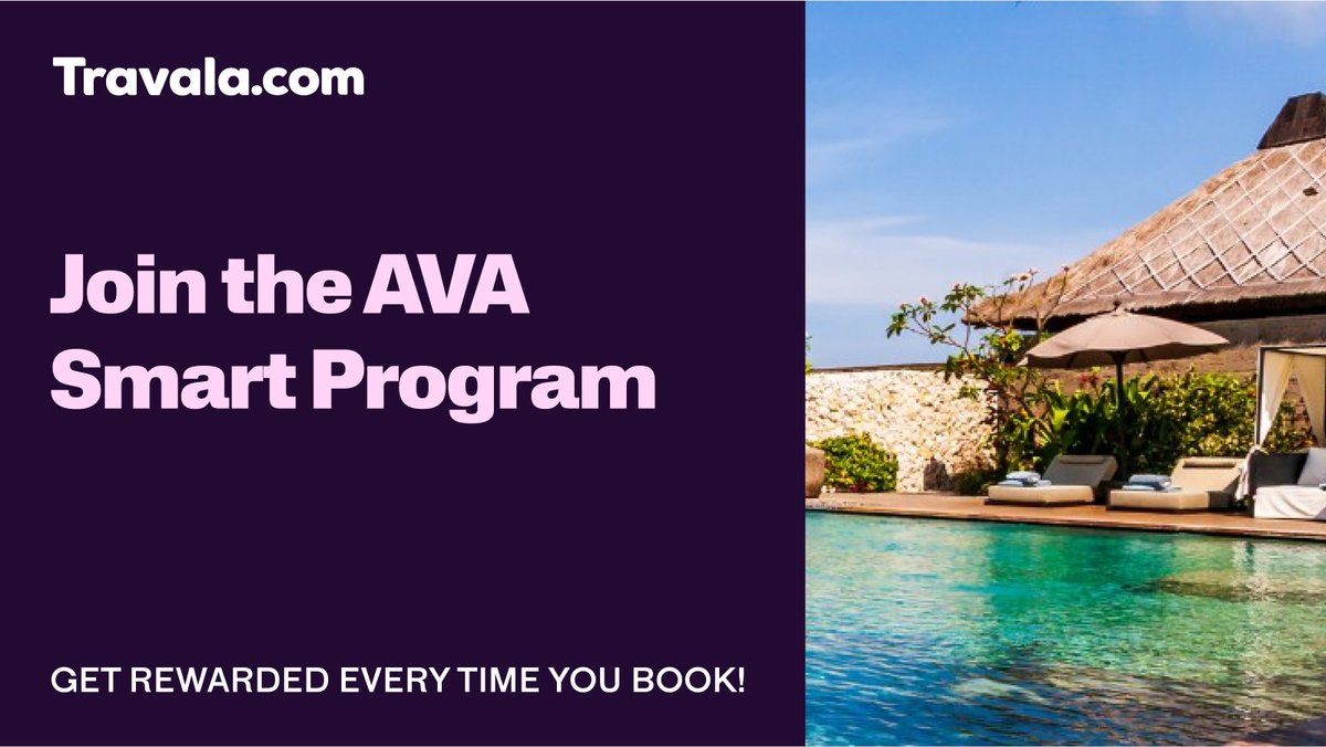 Travala.com 🏨 ✈️ (@travalacom) on Twitter photo How to make your next trip even better?
Get up to 13% back just for booking with the AVA Smart Program 😍
It’s free to join, easy to use, and made for smart travellers like YOU ✈️👉 <a href="/AVAFoundation/">AVA Foundation</a> How to make your next trip even better?
Get up to 13% back just for booking with the AVA Smart Program 😍
It’s free to join, easy to use, and made for smart travellers like YOU ✈️👉 <a href="/AVAFoundation/">AVA Foundation</a>
