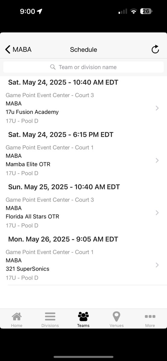 David Qi (@davidqi5_) on Twitter photo I will be in ORLANDO this weekend playing up 17u in the OTR Memorial Day Classic
🚨Lots of talent on MABA finishing 3-2
in OTR Sweet 16 🚨
<a href="/OTRHoops/">On the Radar Hoops Events</a> <a href="/OntheRadarHoops/">Shun Williams</a> <a href="/RossVDG14/">Ross Van De Griek</a> <a href="/TaiYoungHoops/">Tai Young</a> I will be in ORLANDO this weekend playing up 17u in the OTR Memorial Day Classic
🚨Lots of talent on MABA finishing 3-2
in OTR Sweet 16 🚨
<a href="/OTRHoops/">On the Radar Hoops Events</a> <a href="/OntheRadarHoops/">Shun Williams</a> <a href="/RossVDG14/">Ross Van De Griek</a> <a href="/TaiYoungHoops/">Tai Young</a>