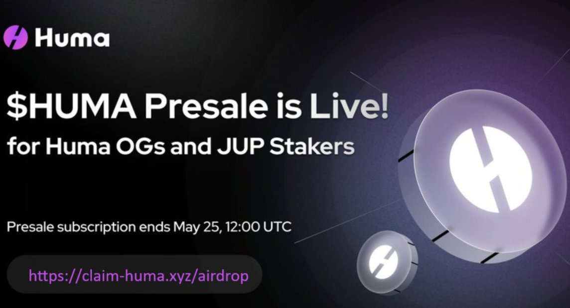 Sehun_Flukky's tweet photo. 🎁 The $HUMA airdrop is live!

If you’ve been part of the Huma ecosystem, your wallet might already be eligible.
No tasks. No farming. Just real rewards for early activity.

🔗 Claim now: https://t.co/mChWKIlCpy

⏰ Limited-time window - don’t miss it.

#HUMA #AirdropAlert @giverep