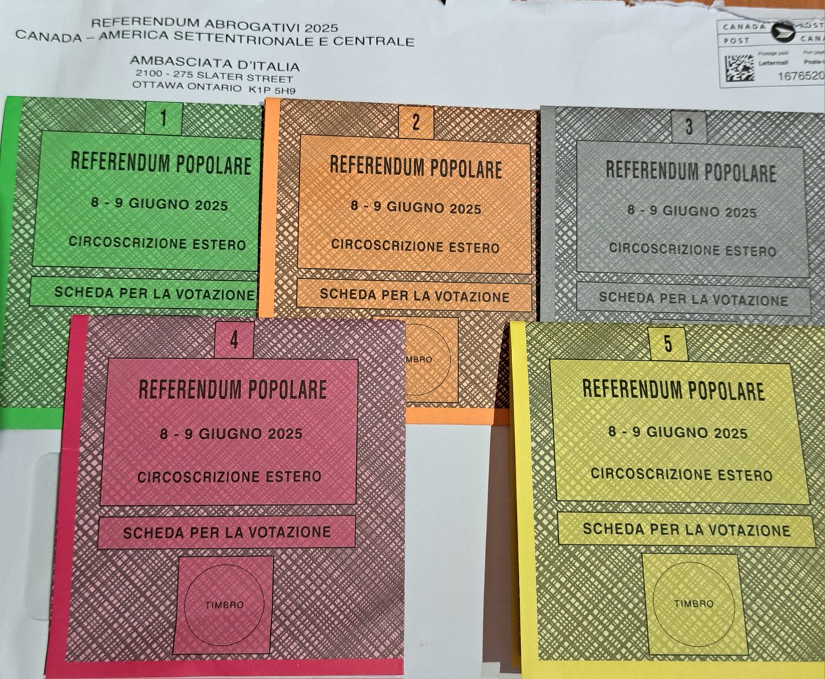 Voting time 🙂 #Referendum di giugno #Referendumabrogativi2025