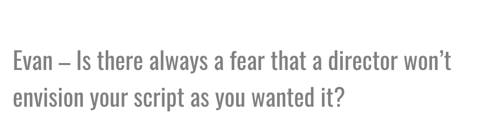 <a href="/RSthePit/">Ritchie</a> <a href="/eBassEnt/">Electronic Bass Ent</a> There is ALWAYS that fear. That is why before we began working w/ <a href="/RSthePit/">Ritchie</a>, we had a conference call &amp; chatted about the film &amp; how Ritchie envisioned it, along with his film motivations. Filmmaking encapsulates the idea that “It takes a village” so well.