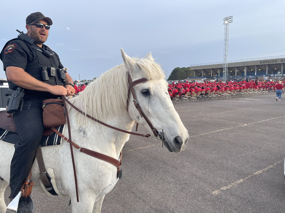 Ector County ISD (@ectorcountyisd) on Twitter photo This just feels right. Maxx, with Officer McCrury, is here for the <a href="/BigRedBronchos/">Odessa High School</a> graduation ceremony.
This #Classof2025 is about 800 strong! #GoBronchos This just feels right. Maxx, with Officer McCrury, is here for the <a href="/BigRedBronchos/">Odessa High School</a> graduation ceremony.
This #Classof2025 is about 800 strong! #GoBronchos