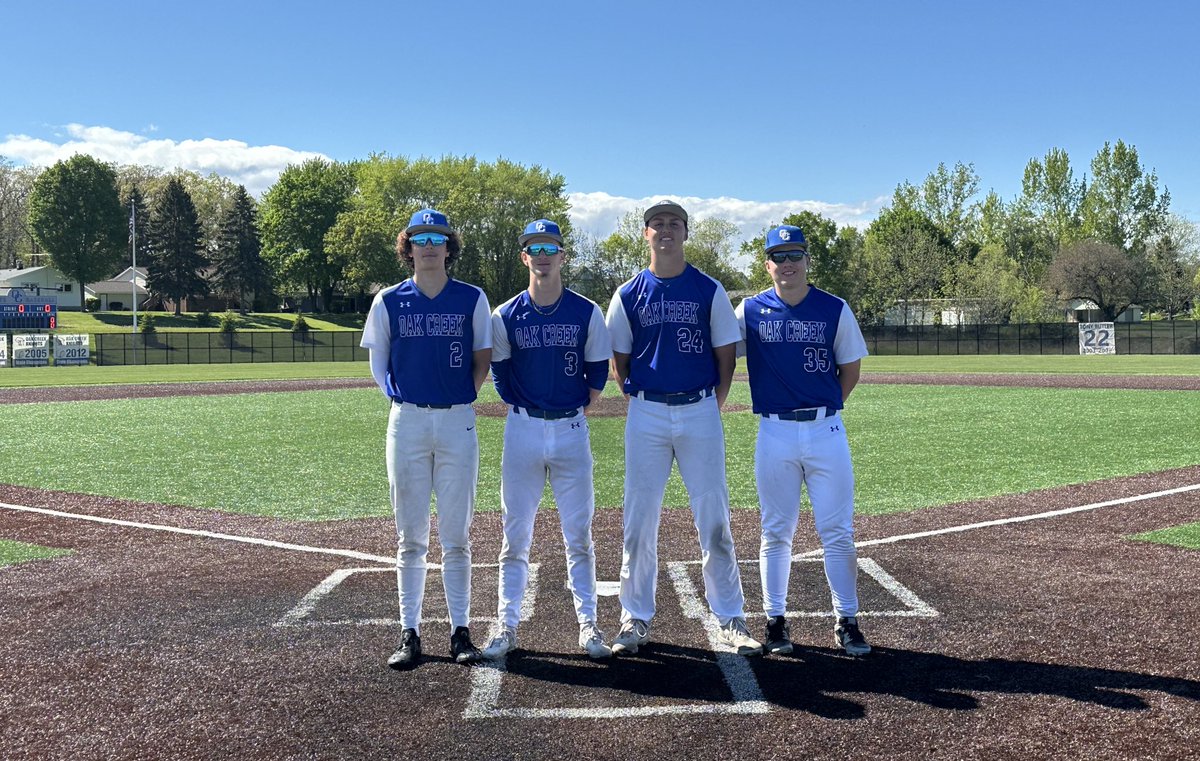 Great night celebrating our 4 Seniors.  
Thank you Brandon, Ben, Ryan, &amp; Nate for 4 incredible years! Knights sweep Bradford. Knights are now 17-4 overall and 15-3 in the SEC.  They are in sole possession of 1st place heading into the final week of the regular season.  #workwins