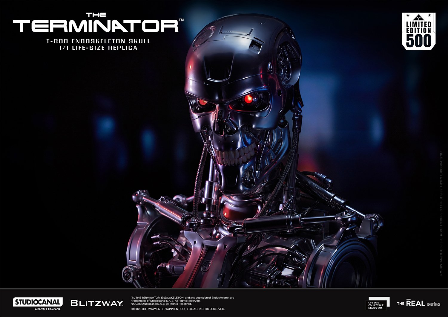 ターミネーターT800。エンド。ビッグ。スケルトン映像よりリアル