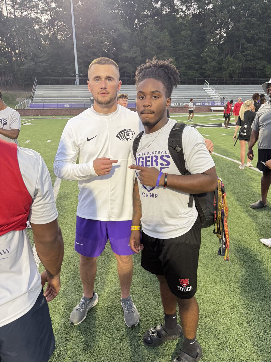 Had a great camp today at <a href="/OuachitaFB/">Ouachita Football</a> learned a lot and grew as a player and competed thankful for the opportunity!!! <a href="/derbytd/">Jay Derby</a> <a href="/WhitJonesOBU/">Whit Jones</a>
