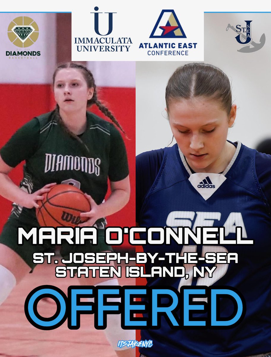 Maria O’Connell (@mariaoc53) on Twitter photo Thank you Coach Britt and <a href="/ImmaculataWBB/">Immaculata W. Hoops</a> for the offer to continue playing basketball at Immaculata University! I am so grateful, thank you for the opportunity!!
<a href="/sea_ladyvikings/">St. Joseph by the Sea Girls Basketball</a>
<a href="/1on1YourShotOn1/">1 on 1 ... Your Shot On Your Terms</a>
<a href="/FootprintzGroup/">The FOOTPRINTZ GROUP</a>
<a href="/ushoops/">Coach Rich Leary</a>
<a href="/MatteeMoore/">Matt Moore</a>
<a href="/coachschoiceusa/">COACH'S CHOICE USA</a> Thank you Coach Britt and <a href="/ImmaculataWBB/">Immaculata W. Hoops</a> for the offer to continue playing basketball at Immaculata University! I am so grateful, thank you for the opportunity!!
<a href="/sea_ladyvikings/">St. Joseph by the Sea Girls Basketball</a>
<a href="/1on1YourShotOn1/">1 on 1 ... Your Shot On Your Terms</a>
<a href="/FootprintzGroup/">The FOOTPRINTZ GROUP</a>
<a href="/ushoops/">Coach Rich Leary</a>
<a href="/MatteeMoore/">Matt Moore</a>
<a href="/coachschoiceusa/">COACH'S CHOICE USA</a>