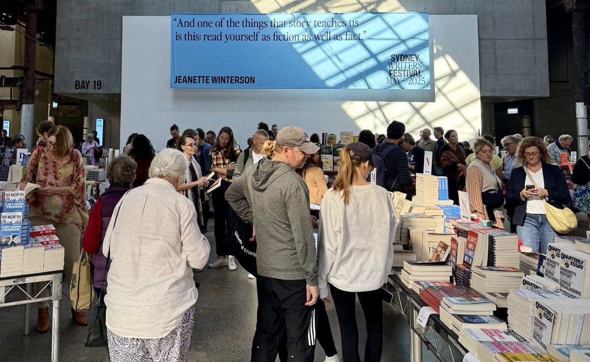 Carriageworks was buzzing today thanks to this year’s amazing Sydney Writers’ Festival!

The program is the best in years - Brooke and the team have done a sensational job.

It’s on till next Tuesday and there are some amazing sessions still to come. Get along if you can!