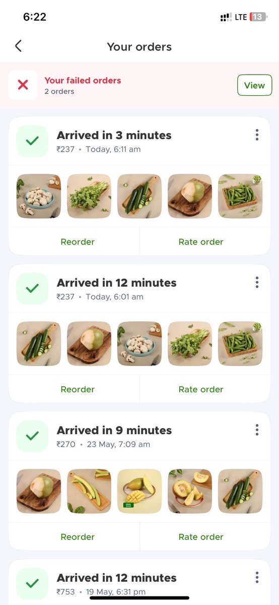 Drhimanigoyal2's tweet photo. Blinkit scam alert!
This is the 2nd time,After placing an order on Blinkit,I received a msg within 3 min.“Oops! Payment failed”&amp;app also showed the payment as failed
Thinking the payment didn’t go through,I paid again—but they ended up delivering the same order twice@letsblinkit https://t.co/Rpko2RyOKJ