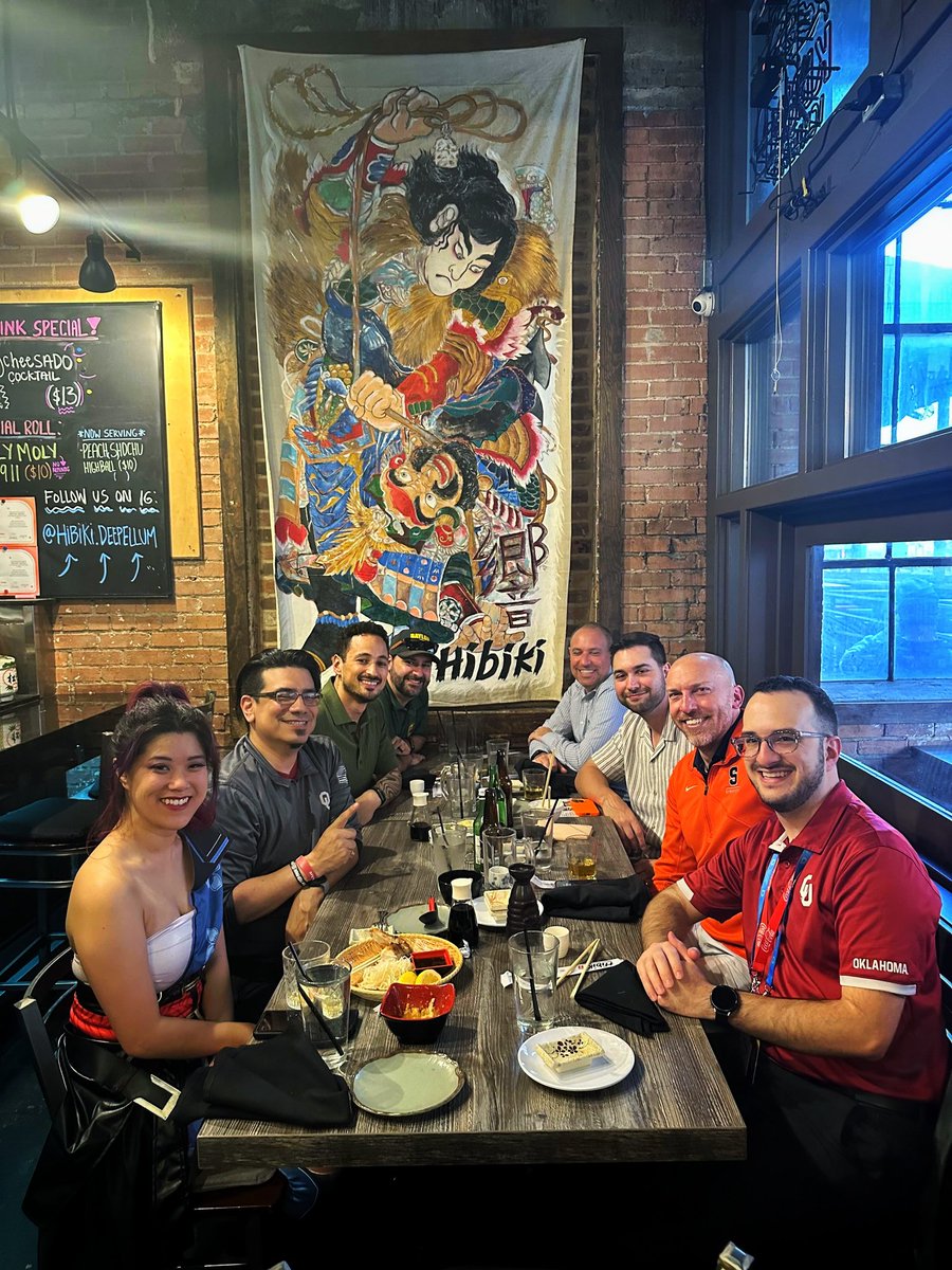 Moog (@moogdiesel) on Twitter photo Collegiate esports leadership randos & a Psylocke after #DreamHackDallas Day 1.
All we talked about was impact font & graphic design trends, ask <a href="/clerkie/">Daniel Clerke</a>!
Also, tagging <a href="/AdamStanley/">Adam Stanley</a> & <a href="/DrFisack/">Wil Fisackerly, Ph.D.</a> since I can't photo tag them. ;) Collegiate esports leadership randos & a Psylocke after #DreamHackDallas Day 1.
All we talked about was impact font & graphic design trends, ask <a href="/clerkie/">Daniel Clerke</a>!
Also, tagging <a href="/AdamStanley/">Adam Stanley</a> & <a href="/DrFisack/">Wil Fisackerly, Ph.D.</a> since I can't photo tag them. ;)