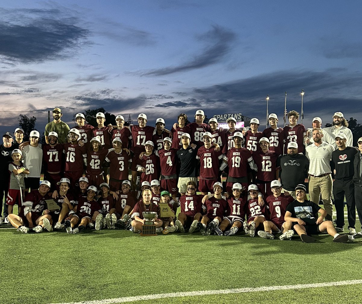 FINAL
MICDS 17
CBC 5

The Rams win their 10th MSLA state championship in the last 11 years.