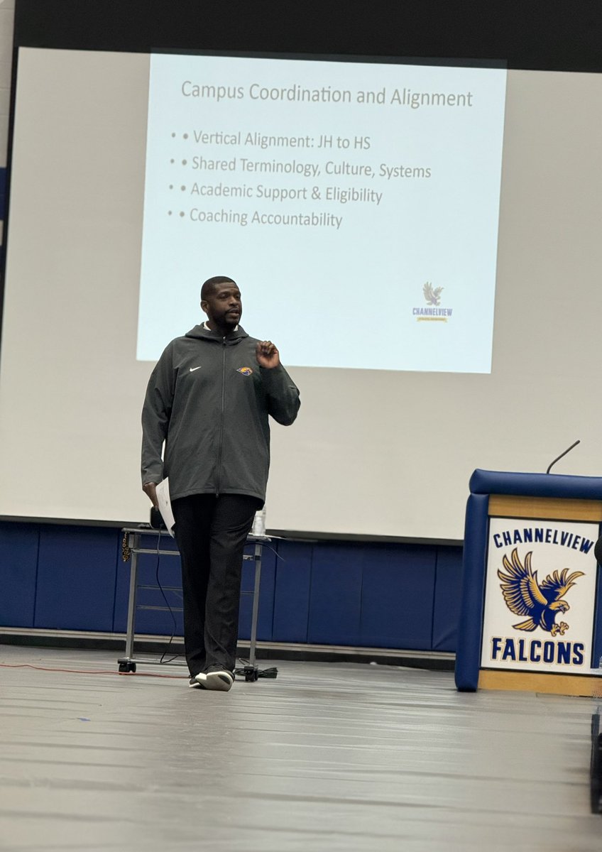 Damion Hopkins, M.Ed., CAA, TAAC (@ad_dhopkins) on Twitter photo Reflecting: Staff fellowship & collaboration are essential for a high functioning team! <a href="/falconsofchs/">Channelview Athletics</a> Focused day @ our Luncheon & End of Year Coaches meeting! We are more prepared & connected, We got better today!! US vs Everybody! <a href="/ChannelviewHS/">Channelview Falcons</a> <a href="/AliceJohnsonJrH/">Alice Johnson Junior High School</a> <a href="/AguirreJrHigh/">Aguirre Junior High</a> Reflecting: Staff fellowship & collaboration are essential for a high functioning team! <a href="/falconsofchs/">Channelview Athletics</a> Focused day @ our Luncheon & End of Year Coaches meeting! We are more prepared & connected, We got better today!! US vs Everybody! <a href="/ChannelviewHS/">Channelview Falcons</a> <a href="/AliceJohnsonJrH/">Alice Johnson Junior High School</a> <a href="/AguirreJrHigh/">Aguirre Junior High</a>