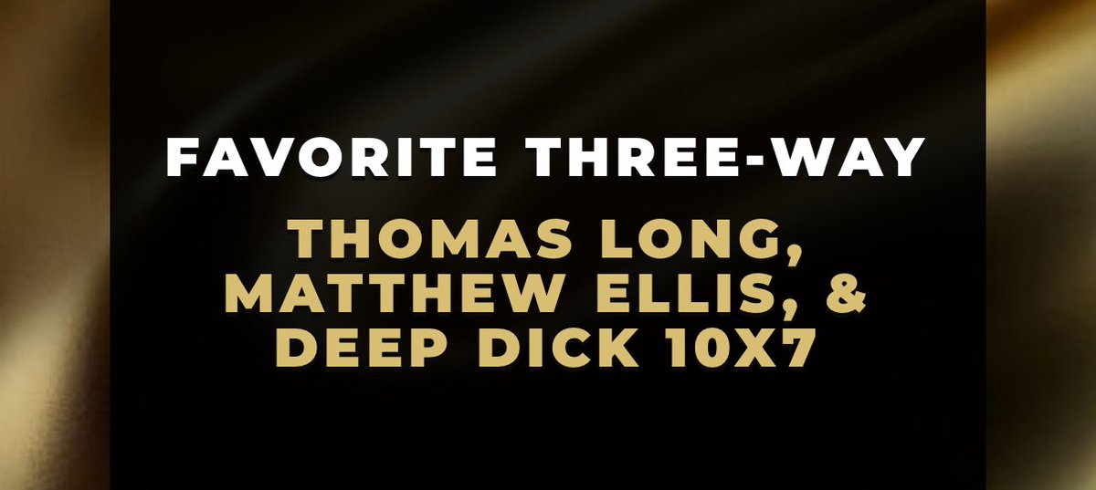 Congratulations <a href="/atasteofmatt/">Matthew Ellis</a> 
<a href="/DeepDick10x7/">DeepD</a> <a href="/ThomasLongXXL/">Thomas Long</a>