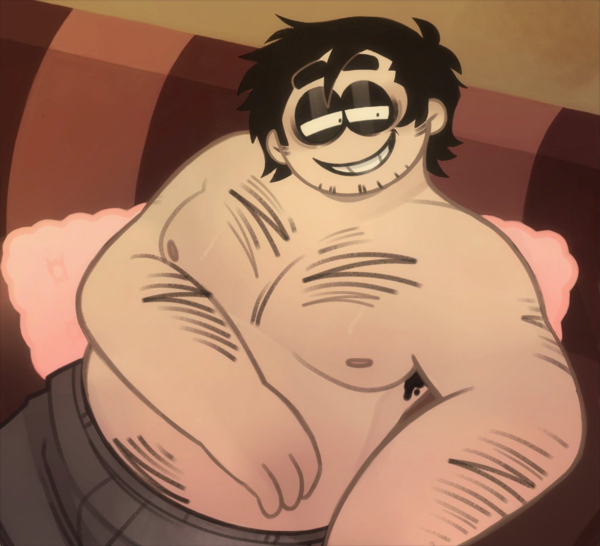 Svayak007's tweet image. !!RESULT!!
Pink pillows make him look like a cool guy
#bob #velseb #bobvelseb #spookymonth #art