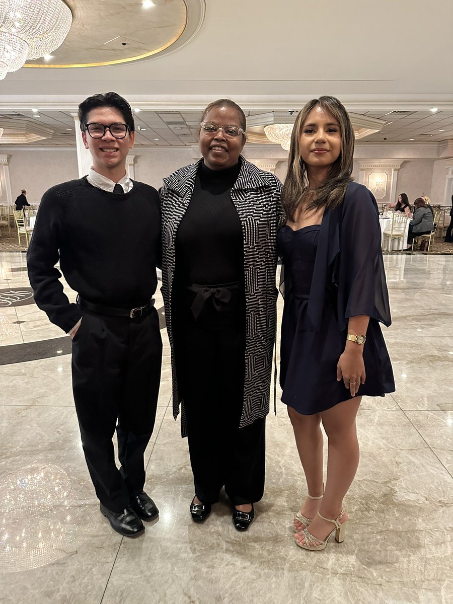 Proud moment for our valedictorian and salutatorian at the Carroll F. Scholarship dinner.   We are proud of you!