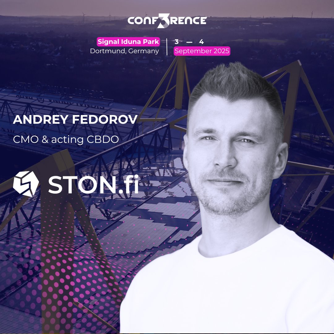 Ausgold994422's tweet image. Exciting news! Our own Andrey Fedorov is representing @STONfi at #CONF3RENCE2025! We're building the future of DeFi from Telegram to TON! Stay tuned for updates! #DeFi #TON #STONfi
