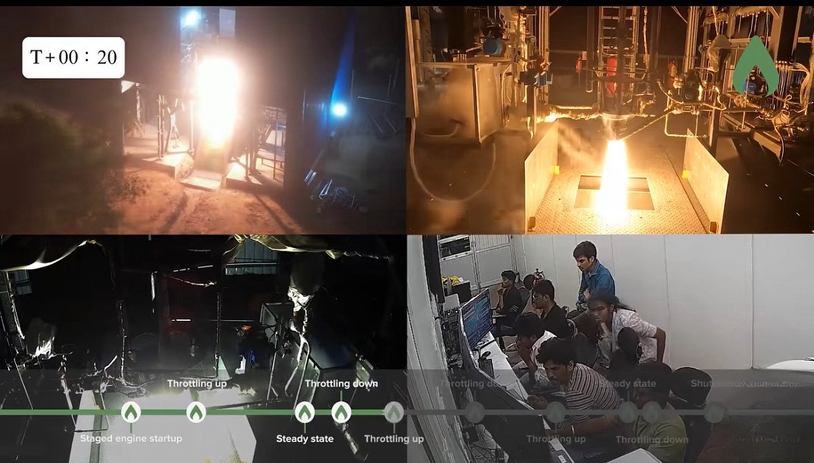 IndianDefenceT's tweet photo. Chennai-based Agnikul Cosmos has achieved a significant milestone by successfully testing India’s first semi-cryogenic engine powered by an electric motor.
#AgnikulCosmos #MadeInIndia #SpaceTech #SemiCryogenicEngine #IndianSpace #StartupIndia #Chennai #Innovation #AatmanirbharBharat #TechInIndia