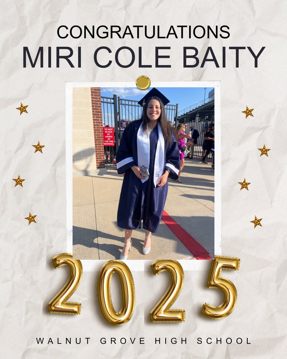 Congratulations to Miri Cole Baity on officially graduating today! We are incredibly proud of all that Miri has achieved both academically and athletically. Best wishes on your next adventure! 🎓🏀💙🤍