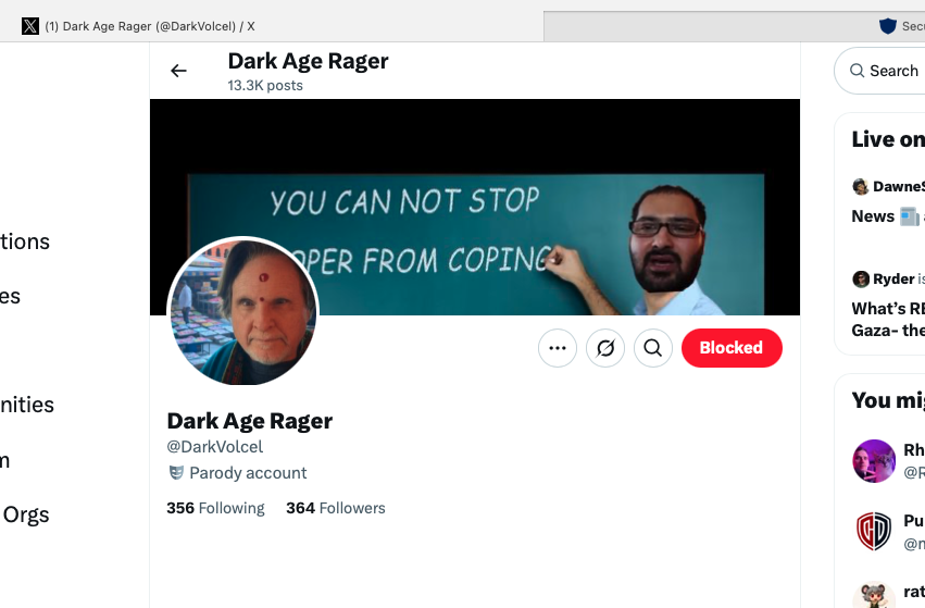 This rancid pos is using my profile pic in their fake account. If you can, please report this vile kkkunt. Thanks!