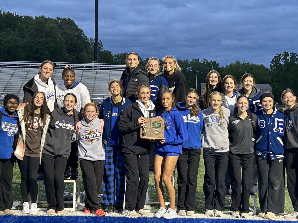 BHSGoBigBlue's tweet photo. Incredible night for Brunswick Track and Field as both boys and girls capture a district championship at Brunswick Auto Mart Stadium! https://t.co/TVaAfhLDjk