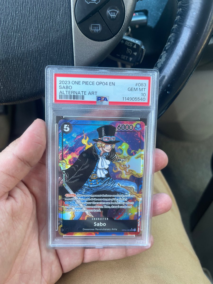 E_mannual's tweet photo. What would be the best deal I can get for this when I go to the collectible show? #ONEPIECE #onepiecetcg #SaboAce #PSA https://t.co/Vl1B5njk8a