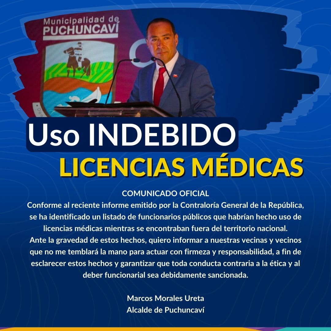 PuchuncaviMuni's tweet photo. Comunicado Oficial Municipalidad de Puchuncaví https://t.co/NJLTrpN935